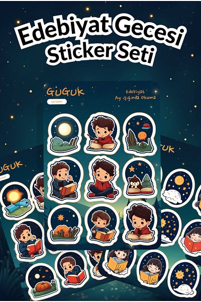 GUGUK Literature Night Sticker Leaves Set