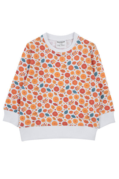 Mavipink Devojčička pamučna majica sa dugim rukavima i dva niti