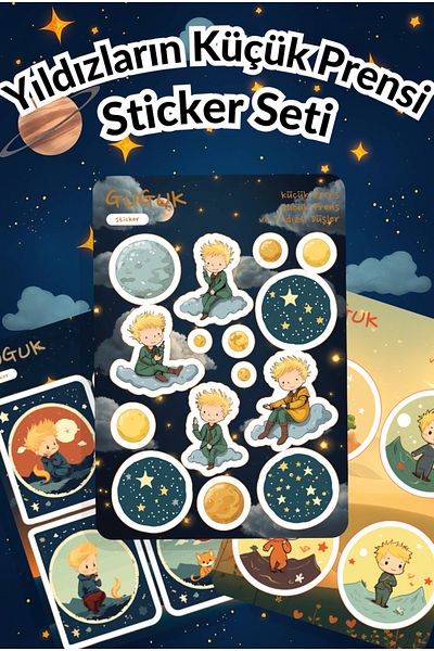 GUGUK Little Prince of the Stars Sticker Leaves Set