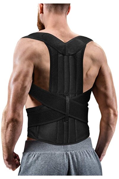 Ankaflex للجنسين أسود مزدوج Underwire وضعية مستقيمة مكافحة الحدباء العظام الخصر الظهر الكتف دعم مشد