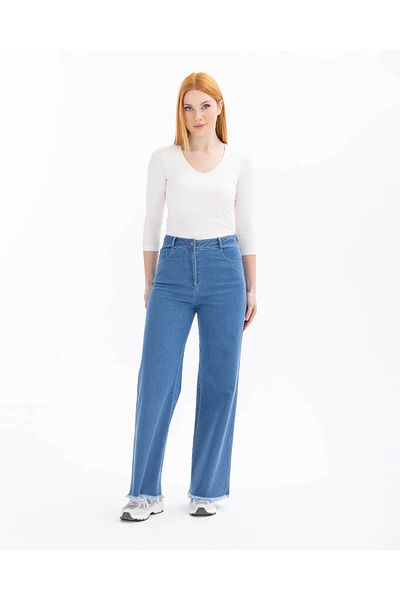 SEÇİL PANTALONI JEAN CU TALIE ÎNALTĂ