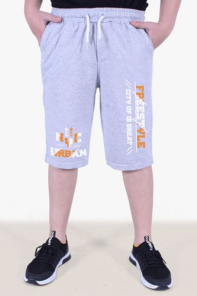 FYK COLLECTİON Urban Printed Boy's Double Pocket Capri