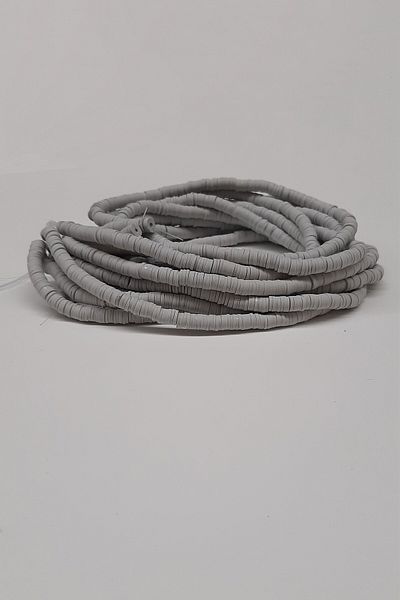 Hayalperest boncuk Fimo Dough Bead Gray 6mm