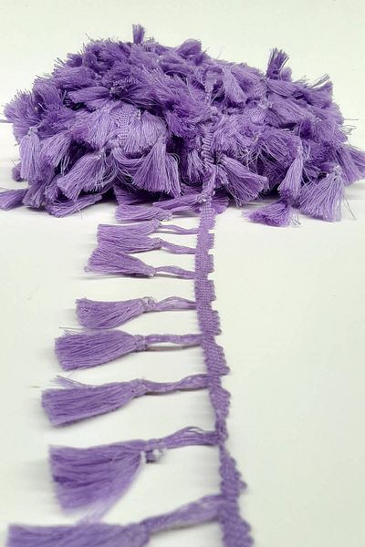 Hayalperest boncuk Lilac Cotton Fringe Tassel