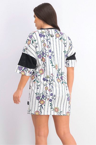 Puma Women Downtown Aop Dress, White Combo