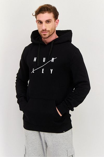 Hurley Men Sportswear Fit Outdoor Sweatshirts, Black