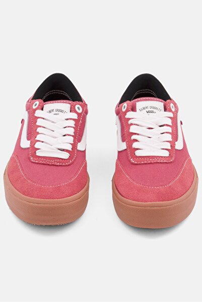 Vans Women Gilbert Crockett Lace Up Skate Shoes, Red
