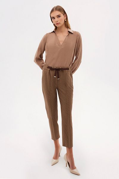 Naramaxx Carrot Form Trousers with Tie Waist