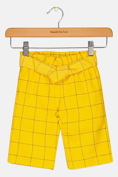 Chicco Toddlers Girl Windowpane Pattern, Yellow