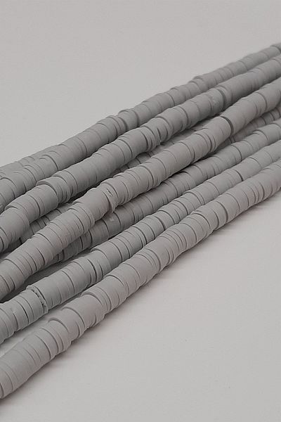 Hayalperest boncuk Fimo Dough Bead Gray 6mm