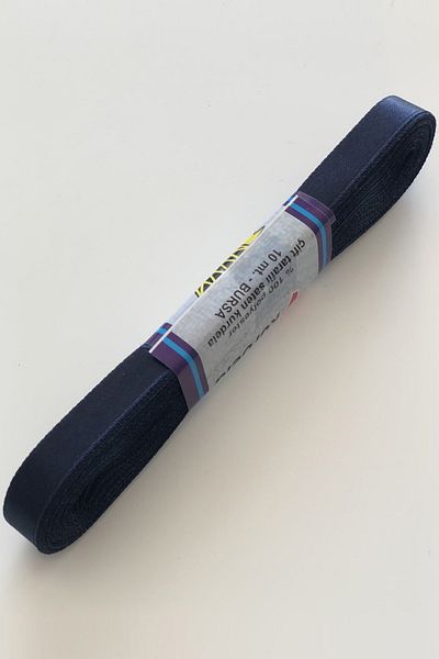 Hayalperest boncuk Σατέν κορδέλα Navy Blue πλάτους 1 cm