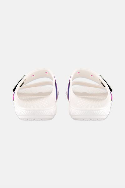 Crocs Kids Boy Brand Logo Slip On Slides, White