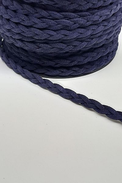 Hayalperest boncuk Σχοινί πλεξίματος Navy Blue Suede