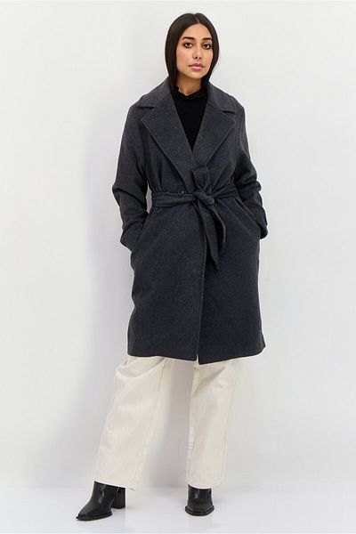 Tommy Hilfiger Women Heather Trench Coat, Dark Grey