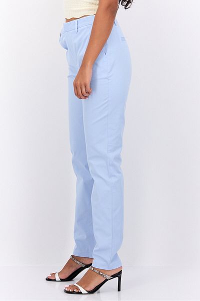 Scotch & Soda Women Slim Fit Solid Chino Pants, Light Blue
