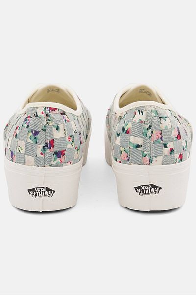Vans Women Authentic Stac Lace Up Skate Shoe, White