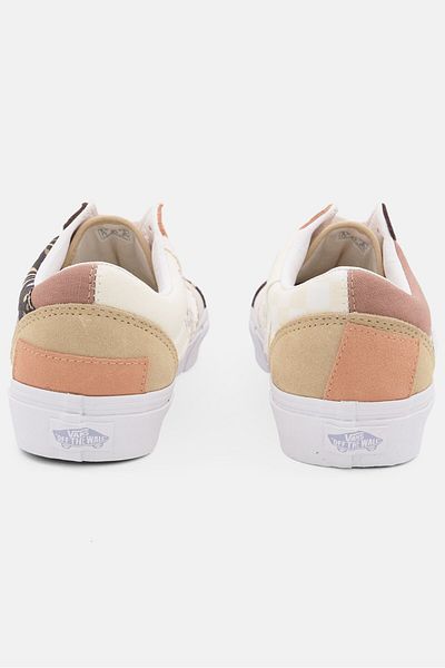 Vans Men Old Skool Patc Lace Up Casual Shoes, Beige