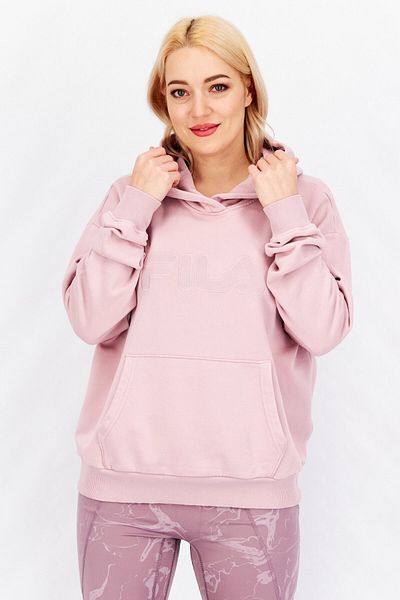 New Balance Women Sportswear Fit Long Sleeve Hooded Sweatshirt, Pink