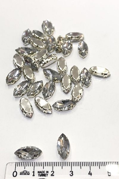 Hayalperest boncuk Transparent Shuttle Drop Stitching Stone 10 Pieces