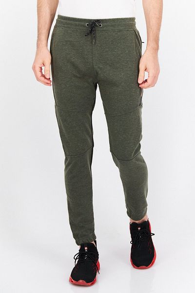 Burnside Men Regular Fit Plain Sweatpants, Olive