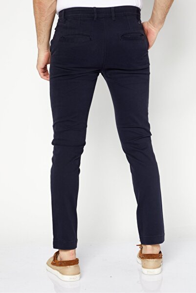 Sorbino Men Slim Fit Plain Pants, Blue