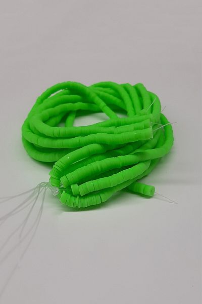 Hayalperest boncuk Χάντρες ζύμης Neon Green Fimo 6mm