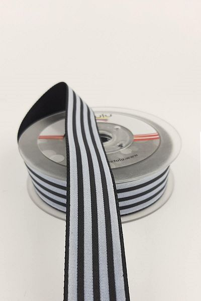 Hayalperest boncuk Κορδέλα ταφτά ριγέ 2,5 cm 20 Mt