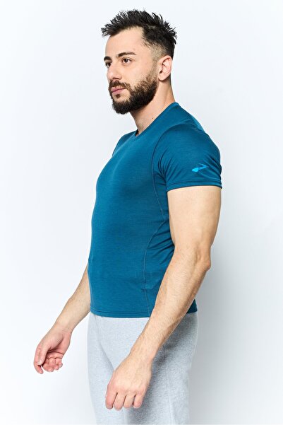 Brooks Men Sportswear Fit Short Sleeve Running T-Shirt, Blue