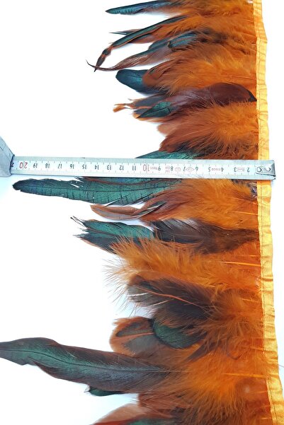 Hayalperest boncuk Turuncu Şandel Tüyü 1 mt