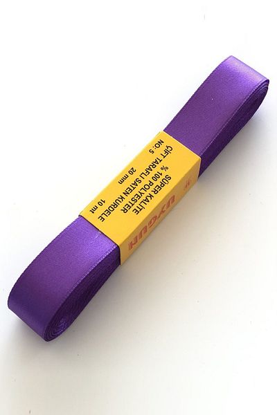 Hayalperest boncuk Panglică Satin Culoare Violet 2 Cm
