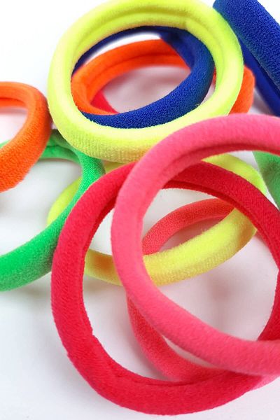 Hayalperest boncuk Colorful Elastic Hair Clip 10 Pieces