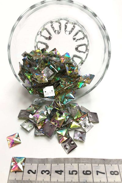 Hayalperest boncuk Janjanli Color Square Plastic Strut Stone (20 GR)
