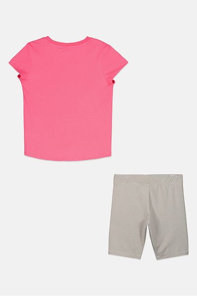 Puma Kids Girl Sportswear Fit Tops And Bottom Set, Grey