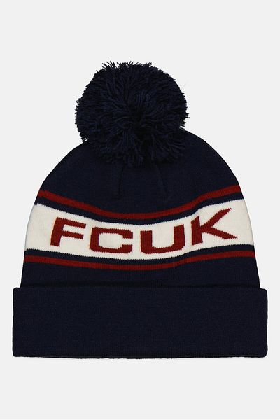 French Connection Women Brand Logo Cap, Blue Combo