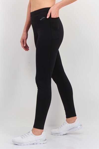 Brooks Men Sportswear Fit Training Thermal Leggings Pants, Black