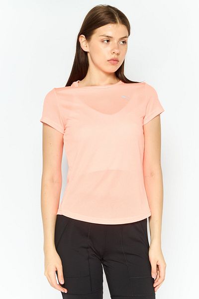 Puma Women Sportswear Fit Short Sleeve Running T-Shirts, Neon Orange