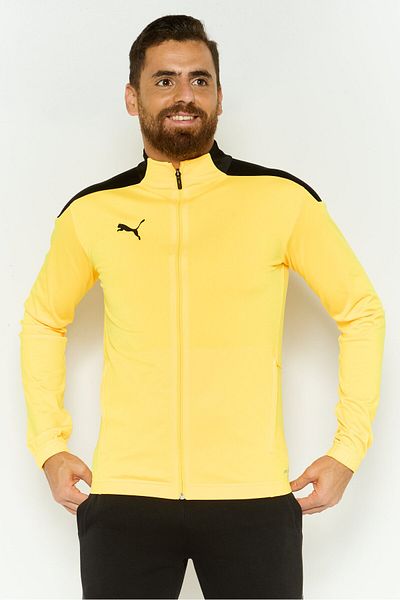 Puma Men Sportswear Fit Long Sleeves Training Track Jacket, Yellow