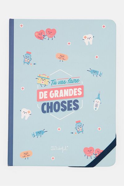 Mr. Wonderful دفتر ملاحظات "أنت ستفعل أشياء عظيمة"، باللون الأزرق