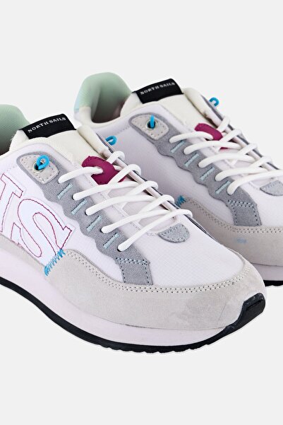 North Sails Women Lace Up Casual Shoes, White Combo