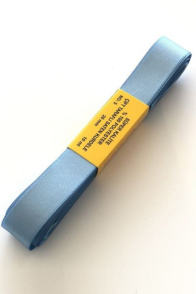 Hayalperest boncuk Panglică Satin Albastră 2 Cm