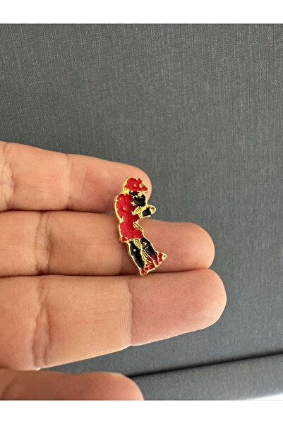 Herşey Nota Karagöz Hacivat Mineli Rozet Kırmızı
