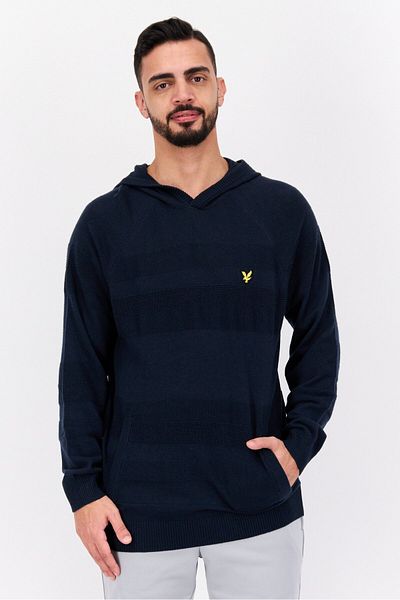 Lyle & Scott Men Hooded Long Sleeves Embroidered Logo Sweatshirt, Navy