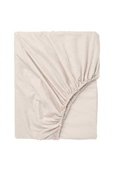 IKEA - Dvala, Fitted Sheet, Beige, 160X200 cm