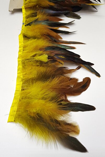 Hayalperest boncuk Sarı Şandel Tüyü 1 mt