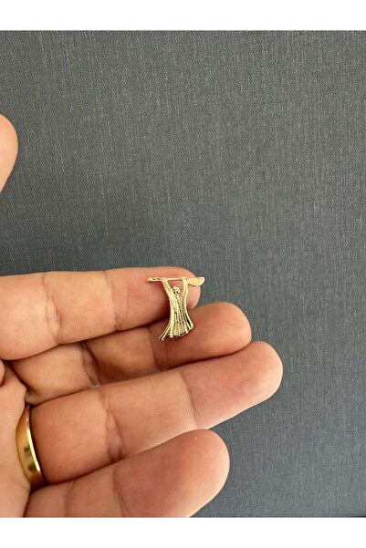 Herşey Nota Alevi Pir Sultan Abdal Altın Metal İğneli Gold Rozet