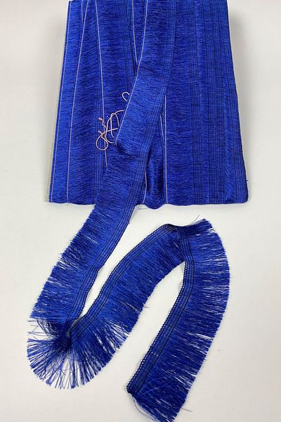 Hayalperest boncuk Ip Tassel Saks Blue Flat Strip