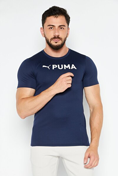 Puma Men Sportswear Fit Short Sleeves Training T-Shirt, Navy