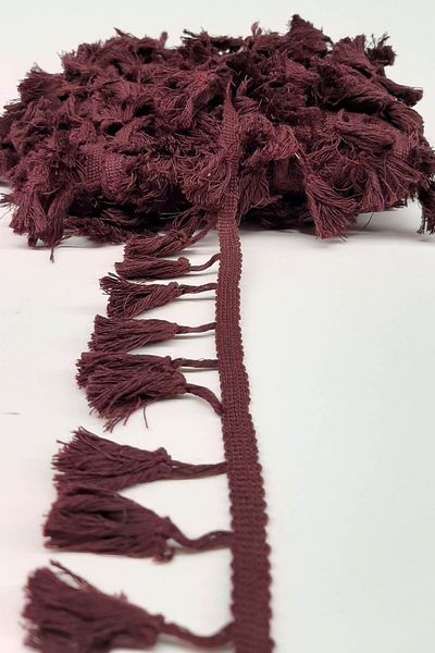 Hayalperest boncuk Cotton Plum Fringe Tassel