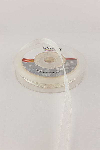 Hayalperest boncuk Panglică Cremă 1 Cm 20 Mt