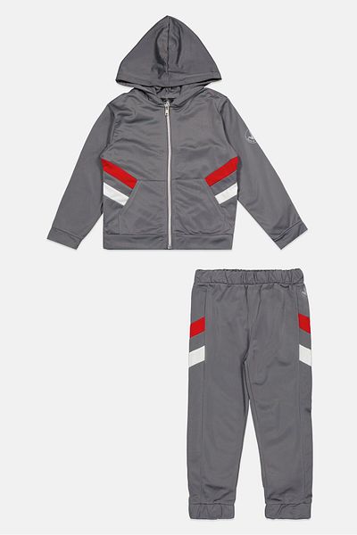 Body Glove Toddlers Boy 2pc Brand Logo Sweatshirt And Pants, Grey